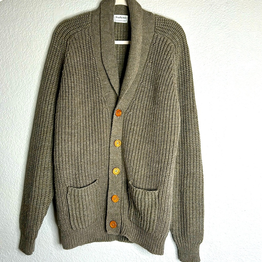 Vintage Brian MacNeil Sportswear cable-knit cardigan sweater
